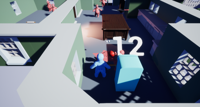 Fridge Raiders <br><br> 
Skills:<br> - Unreal Engine 4 <br> - C++ Programming <br> - Collaborative work between discplines<br><br>
Brief: GGJ 2019 Theme 'What Home Means To You'<br>
The first Game Jam I've ever Participated in! We created a wave based game where you must defend your fridge from enemies.
 Made in Unreal 4 using both blueprint and C++ in just 48 hours: I Created the pick up and weapon system along with the camera,
and also did a lot of bug fixes for the other two programmers. I learned how to create cinematic cameras in unreal and used them to 
create a background for the start menu.